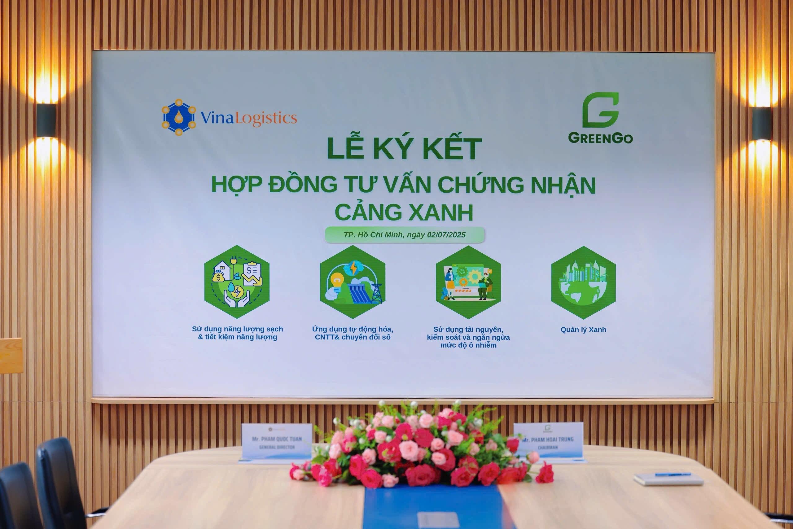 Vina Logistics - GreenGo hợp tác triển khai giải pháp đạt chứng nhận “cảng xanh”